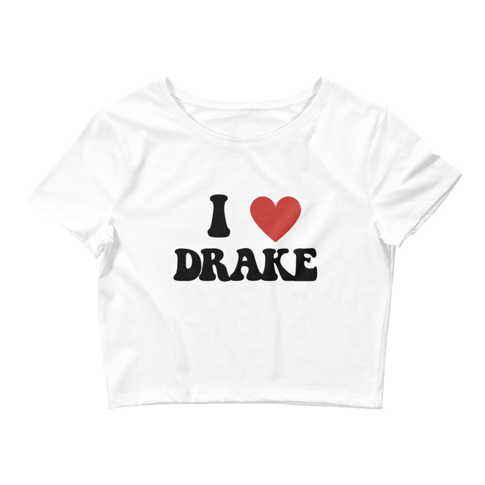 Teens "I heart Drake" crop top - VisibiliTees