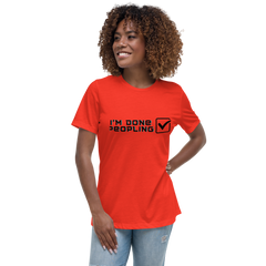 Ladies Done Peopling Relaxed T-Shirt-VisibiliTees